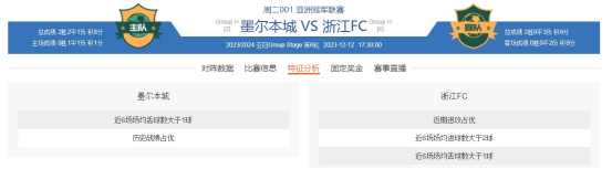 12.12竞足赛前分析：【墨尔本城VS浙江FC】【曼彻斯特联VS拜仁慕尼黑】