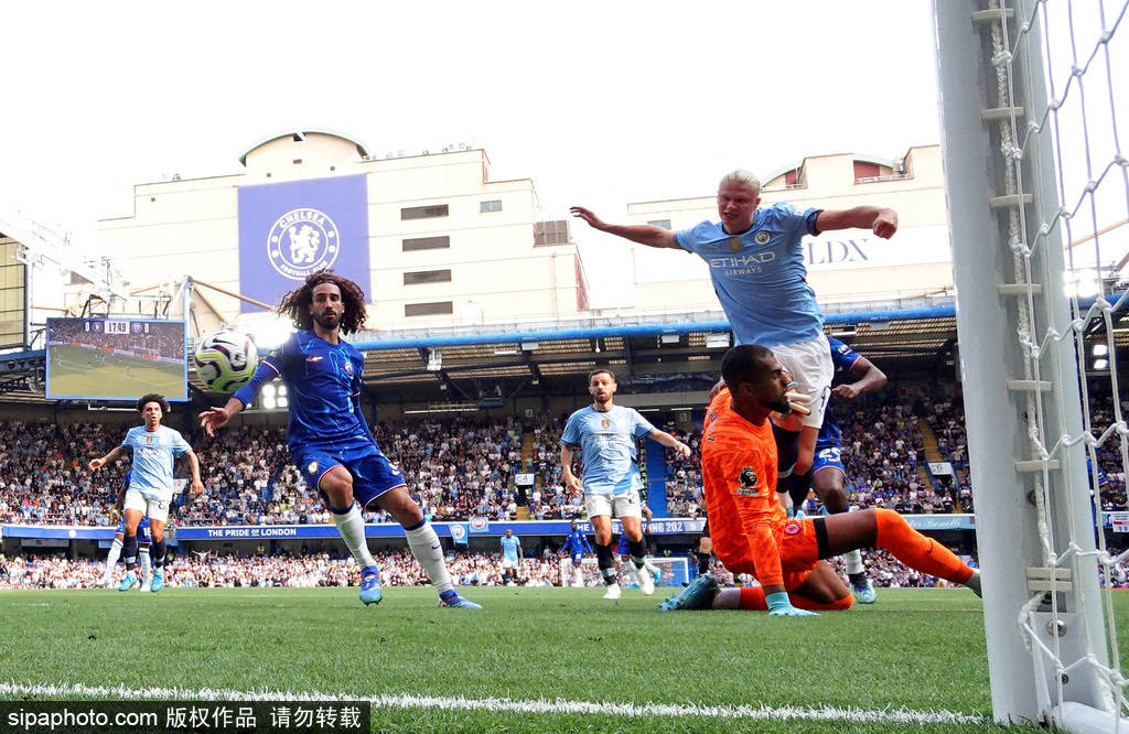 英超-哈兰德破门科瓦契奇破旧主 曼城2-0客胜切尔西